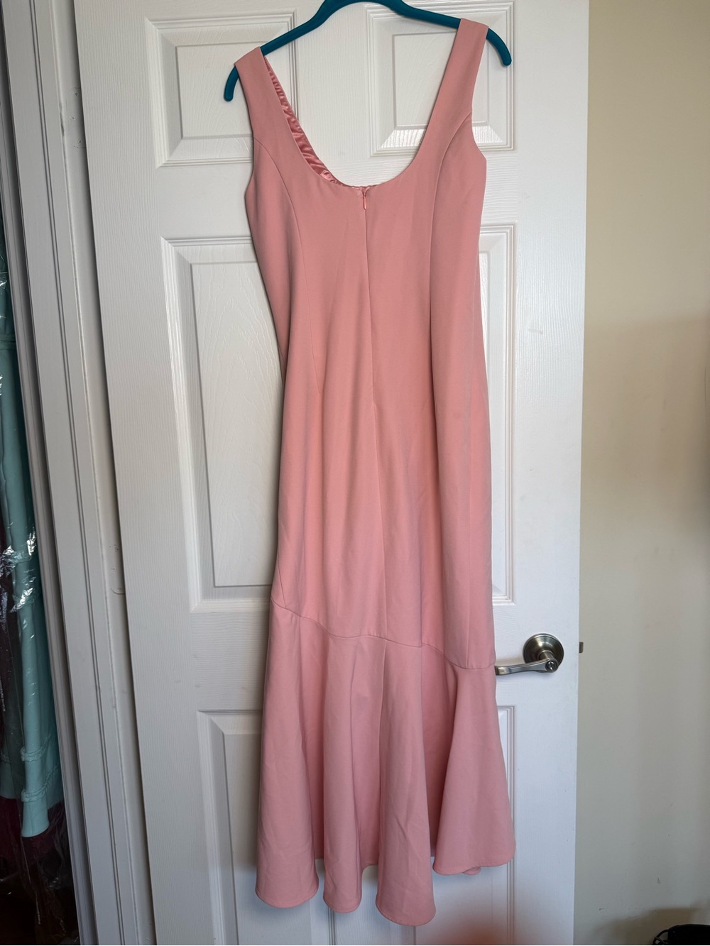 Bardot Blush Pink Asymmetrical Midi Dress Size US 6 / Small - Picture 5 of 5